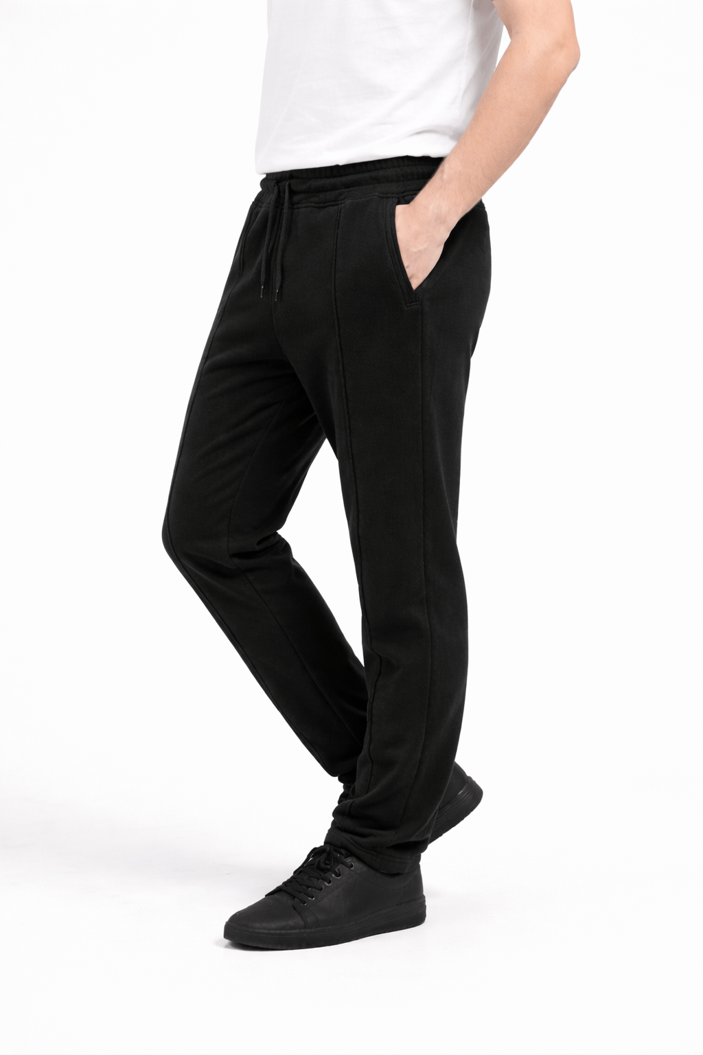 Black Pleated Trouser - Regular - fitGarderobe Clothing