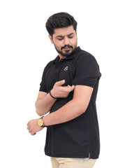 Black Polo ShirtGarderobe Clothing