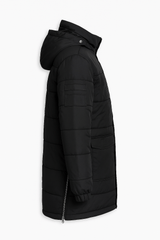 Black Puffer Hoodie JacketGarderobe Clothing