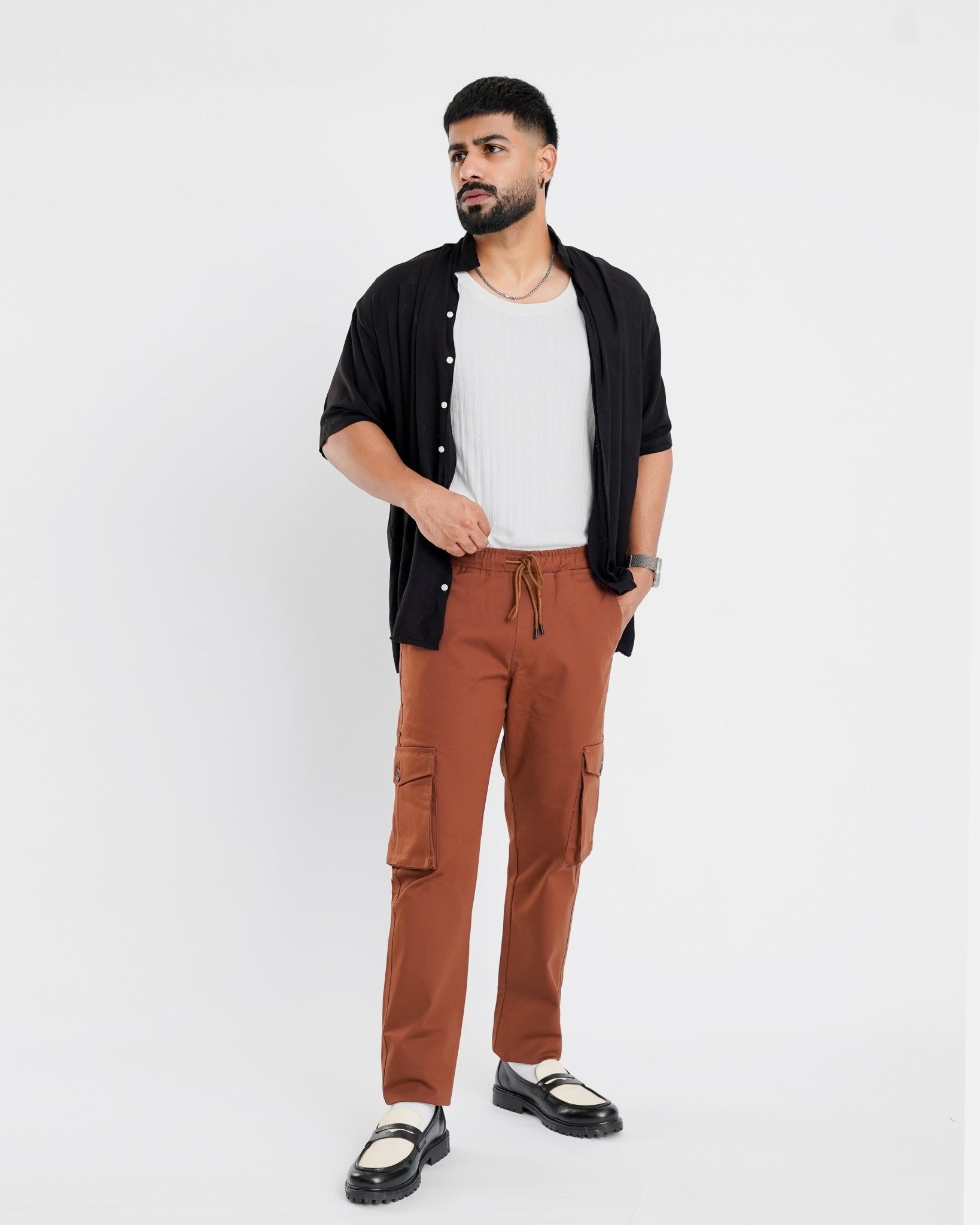 Brick Cargo Trouser - Relaxed Fitcargo pantsGarderobe Clothing