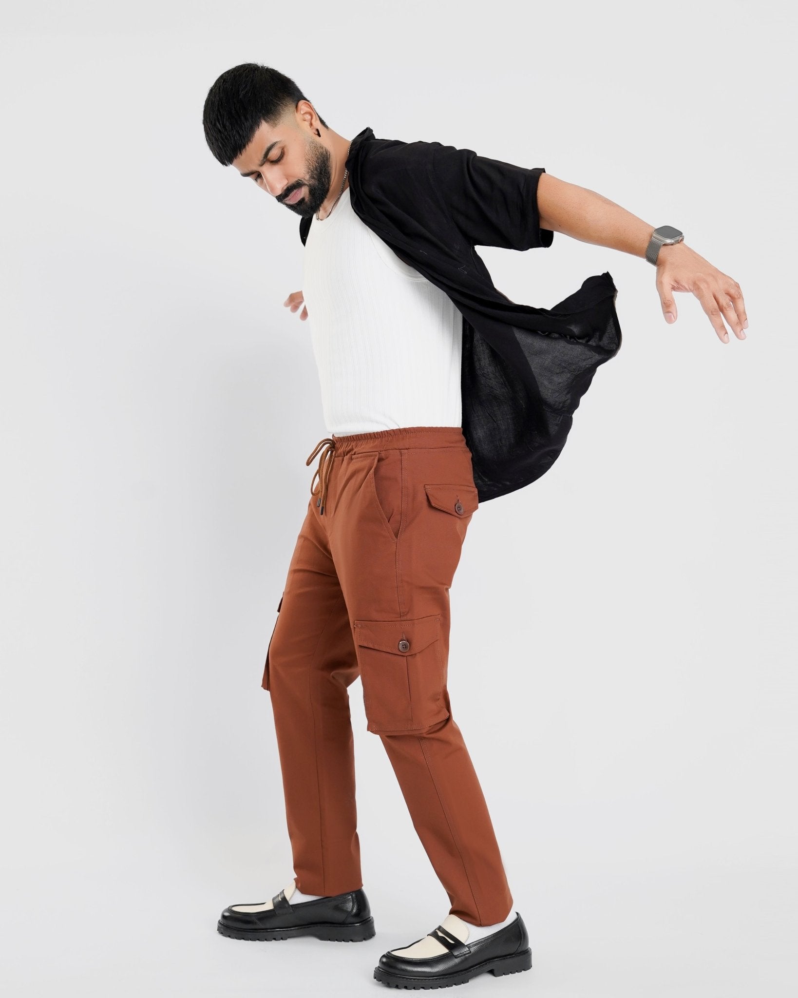 Brick Cargo Trouser - Relaxed Fitcargo pantsGarderobe Clothing