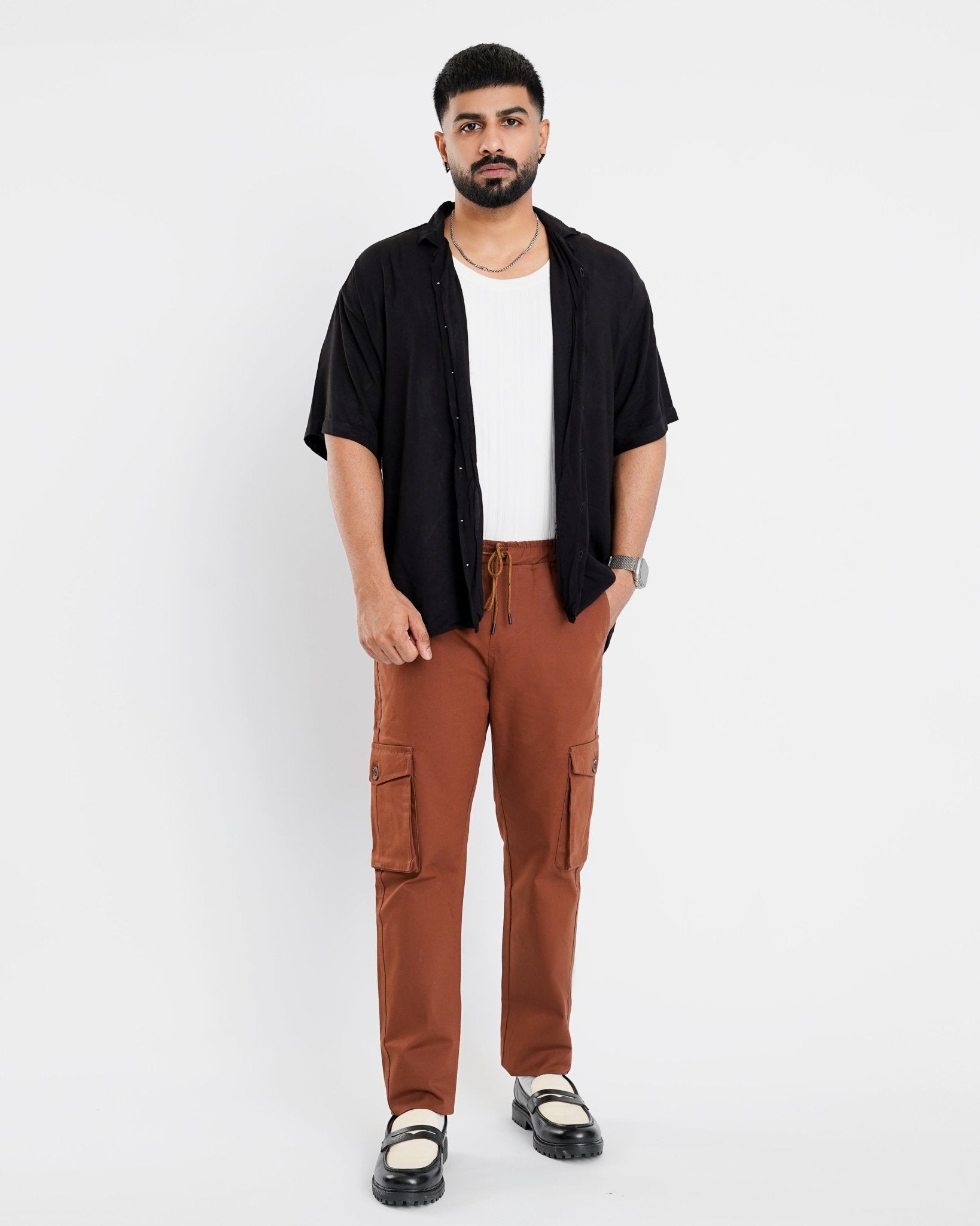 Brick Cargo Trouser - Relaxed Fitcargo pantsGarderobe Clothing