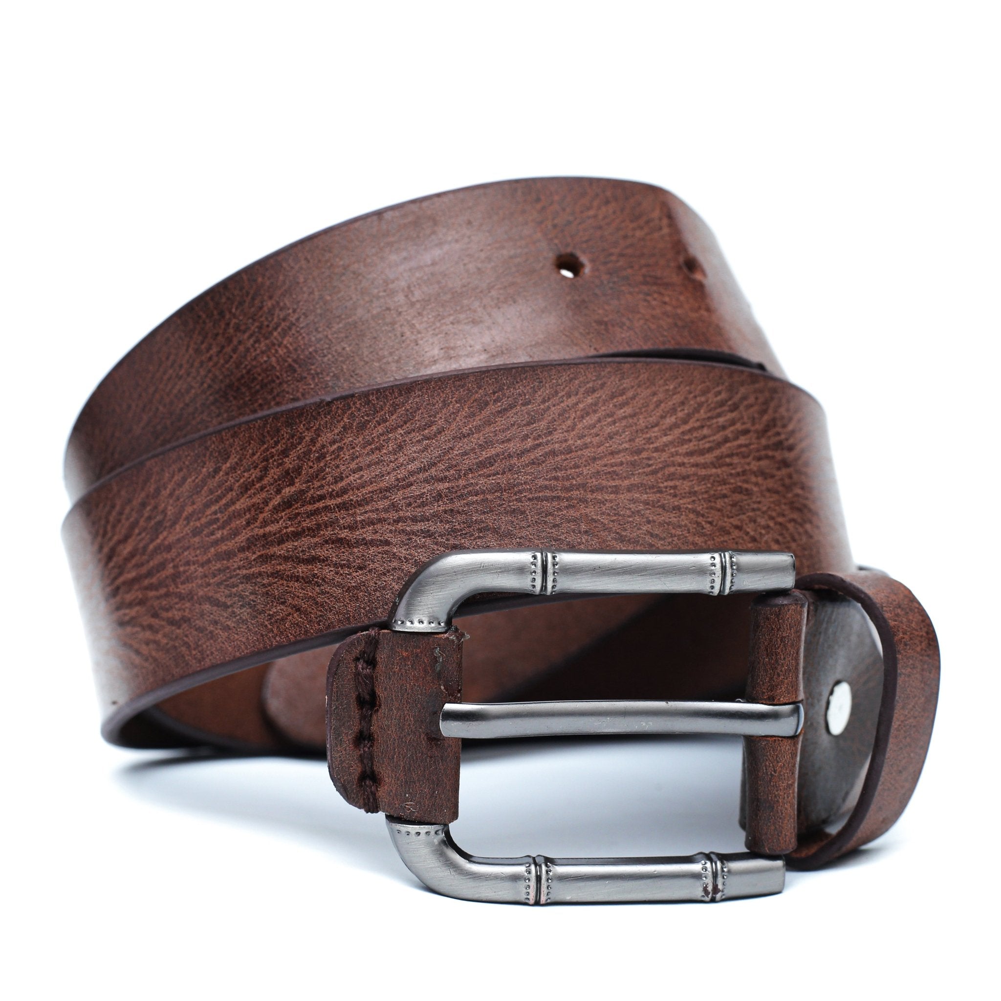 Brickwood Brown Leather Beltleather beltGarderobe Clothing