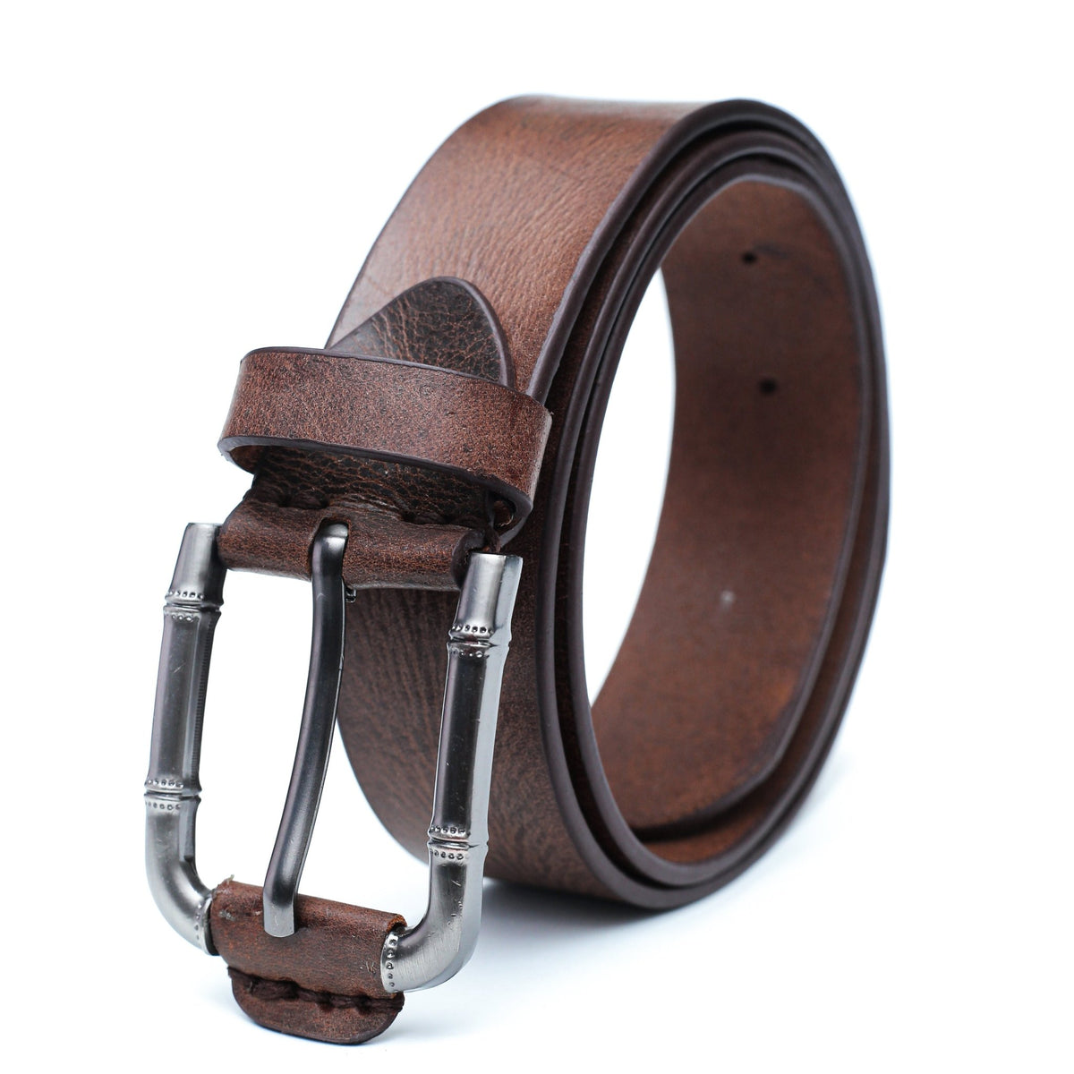 Brickwood Brown Leather Beltleather beltGarderobe Clothing