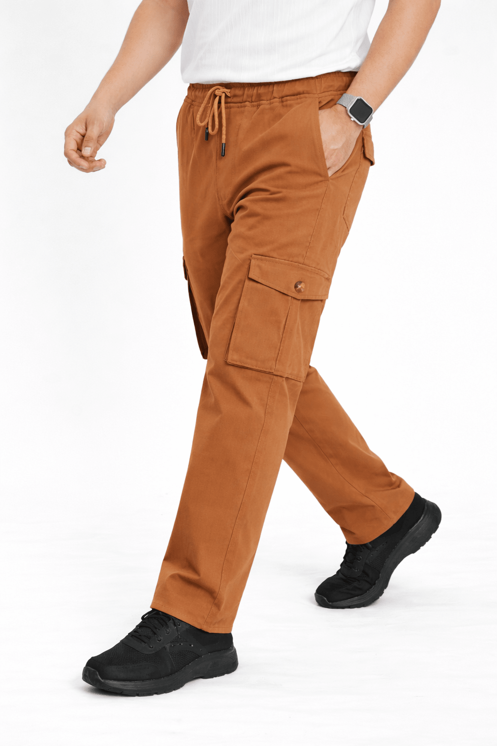 Brown Cargo Trouser - Relaxed Fitcargo pantsGarderobe Clothing