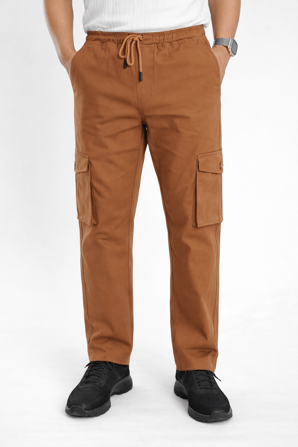 Brown Cargo Trouser - Relaxed Fitcargo pantsGarderobe Clothing