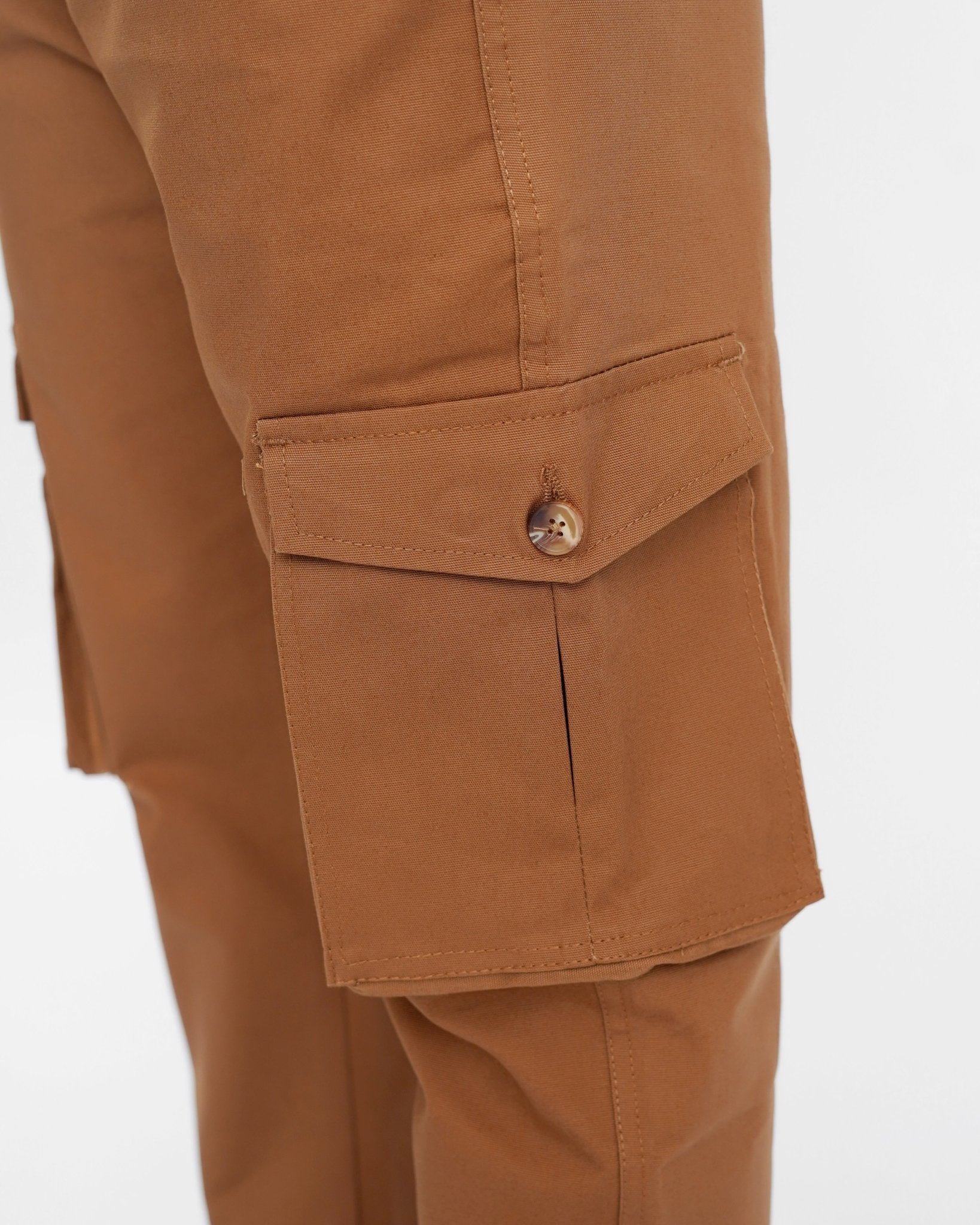 Brown Cargo Trouser - Relaxed Fitcargo pantsGarderobe Clothing