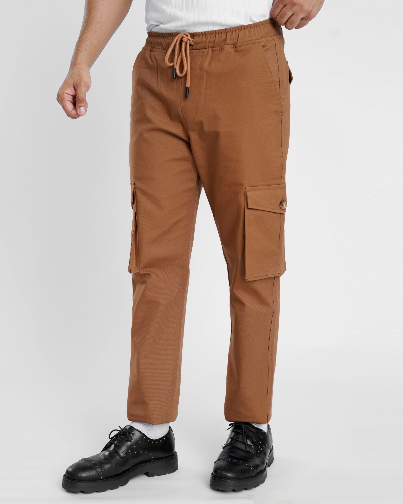 Brown Cargo Trouser - Relaxed Fitcargo pantsGarderobe Clothing