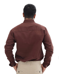 Brown Casual ShirtGarderobe Clothing