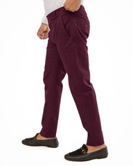 Burgundy Cotton PantPantGarderobe Clothing