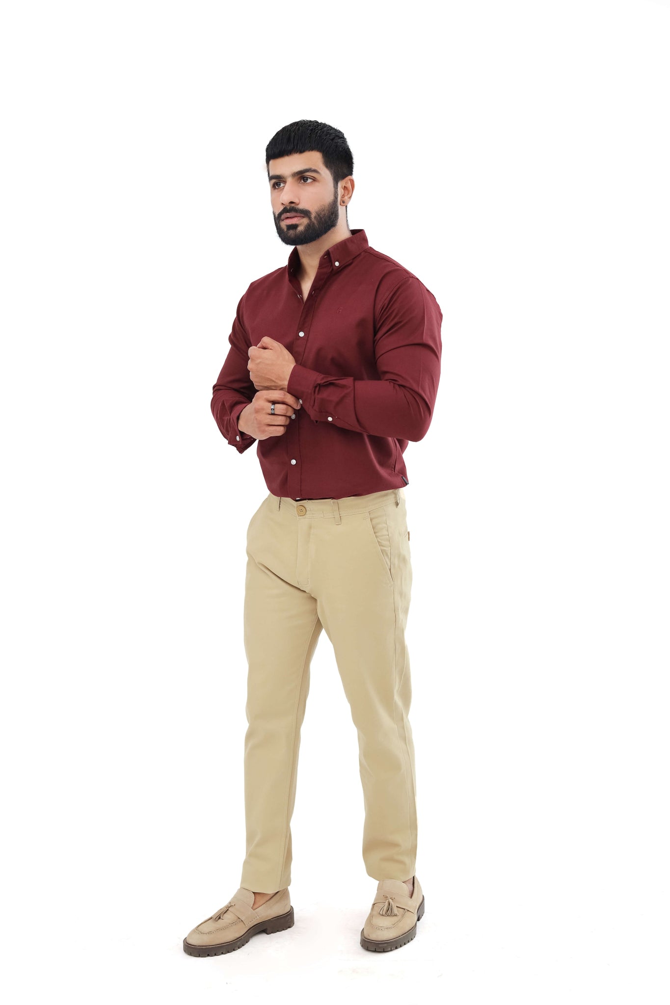 Camel brown cotton pantPantGarderobe Clothing