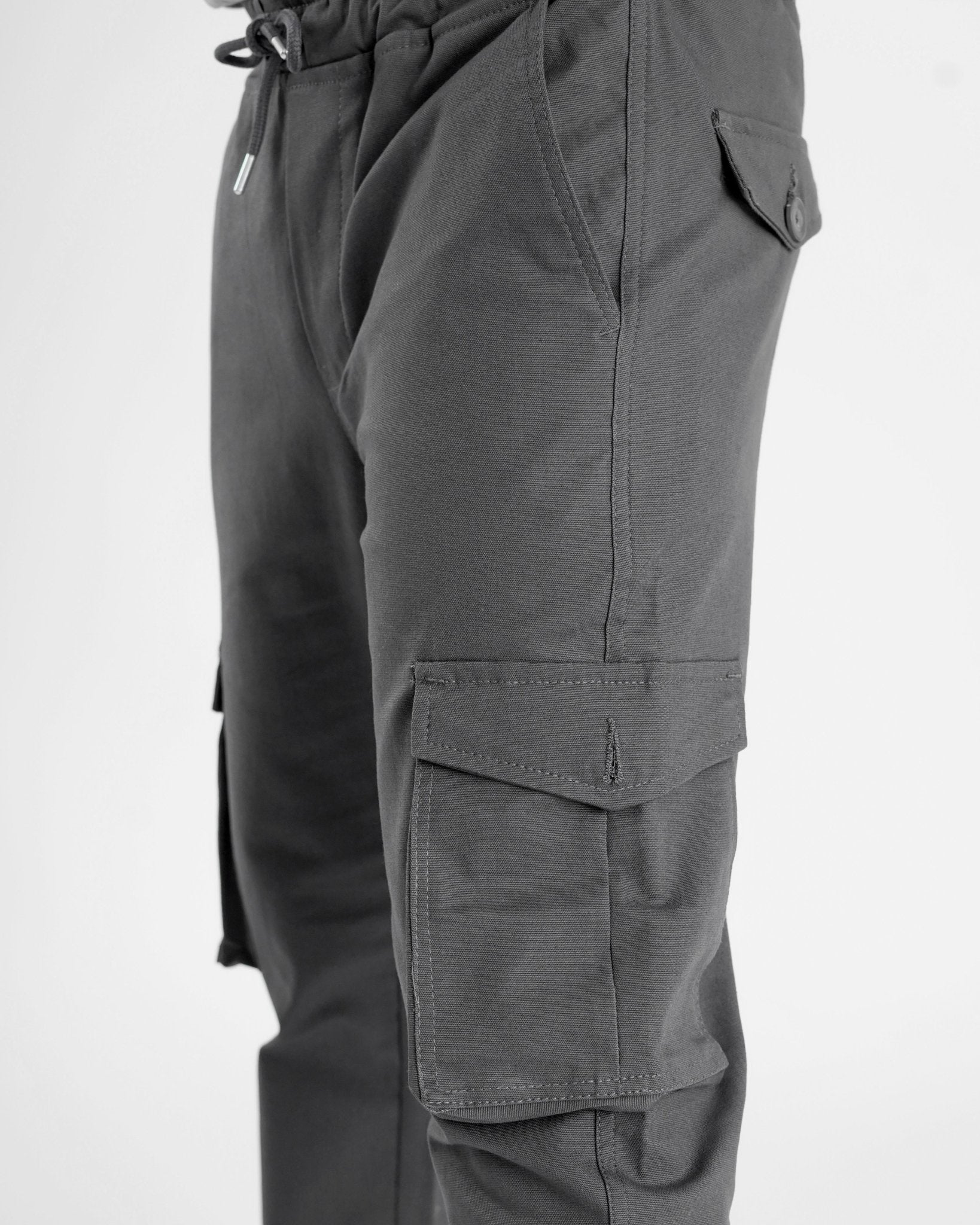 Charcoal Cargo Trouser - Relaxed Fitcargo pantsGarderobe Clothing