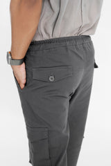 Charcoal Cargo Trouser - Relaxed Fitcargo pantsGarderobe Clothing