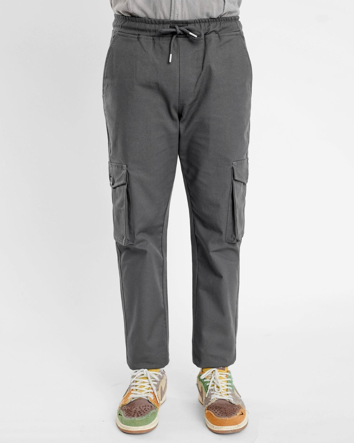 Charcoal Cargo Trouser - Relaxed Fitcargo pantsGarderobe Clothing