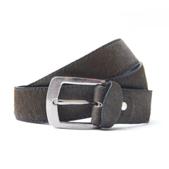 Charcoal Luxe Leather Beltleather beltGarderobe Clothing