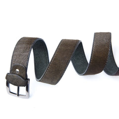 Charcoal Luxe Leather Beltleather beltGarderobe Clothing