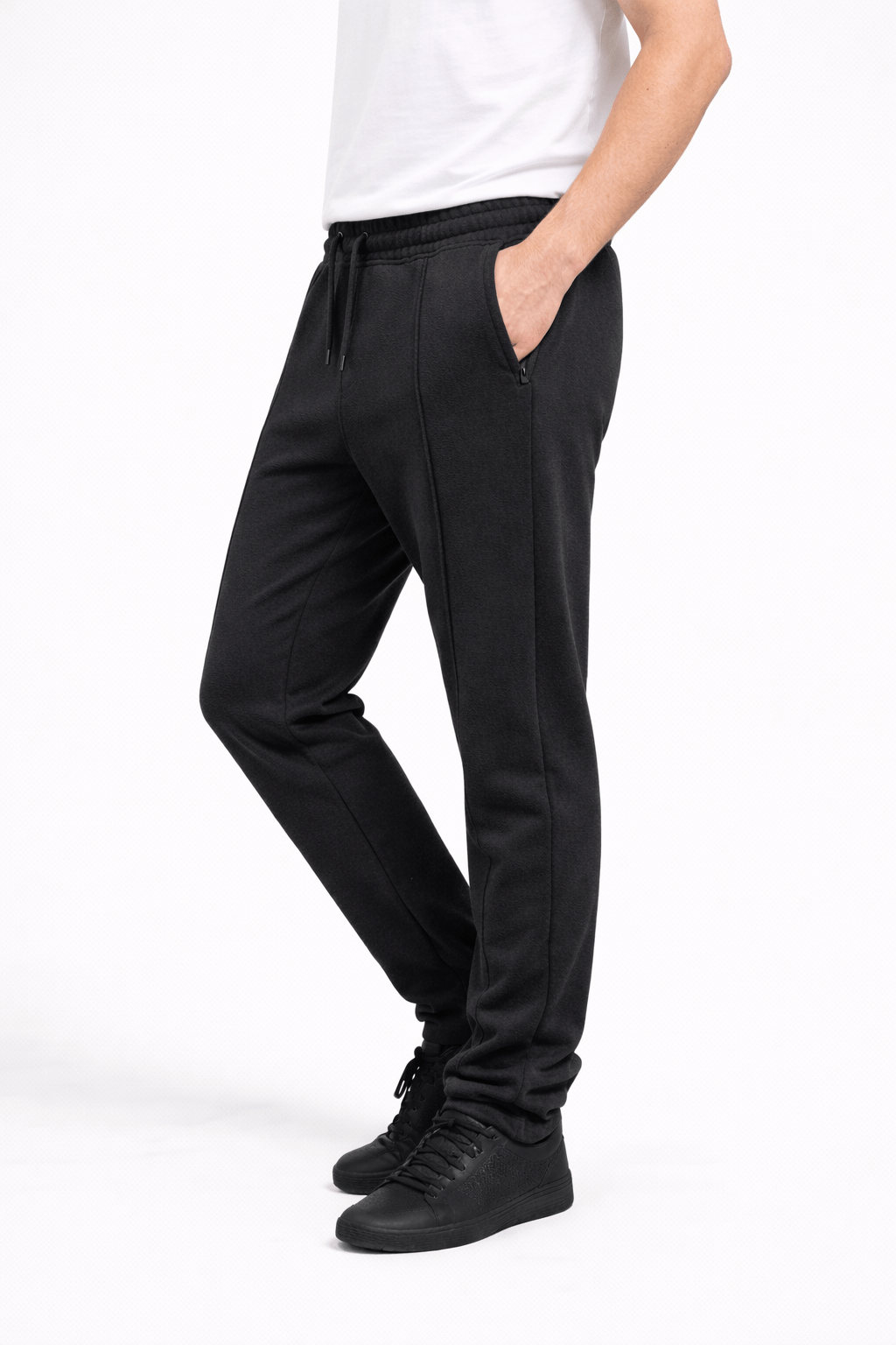 Charcoal Pleated Trouser - Regular - fitGarderobe Clothing