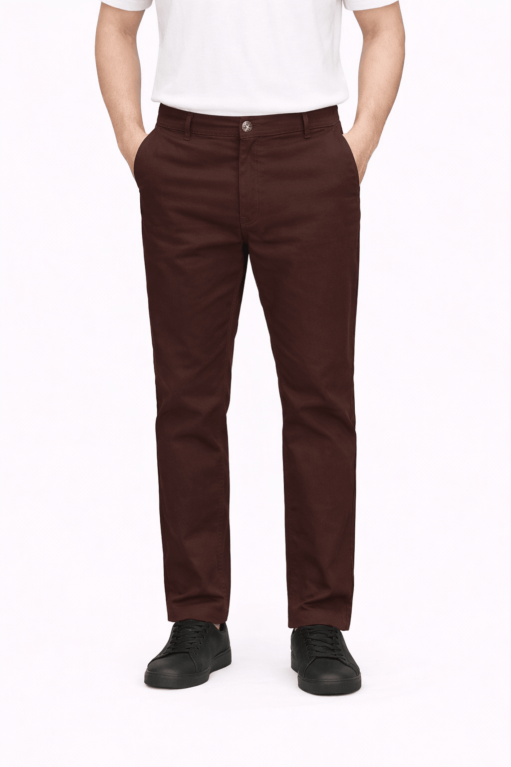 Choclate Cotton Pant - Straight FitPantGarderobe Clothing