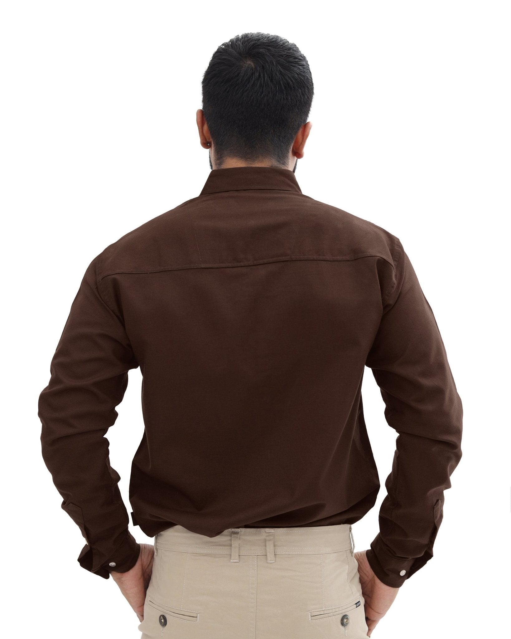 Chocolate Brown Casual Shirtcasual shirtGarderobe Clothing