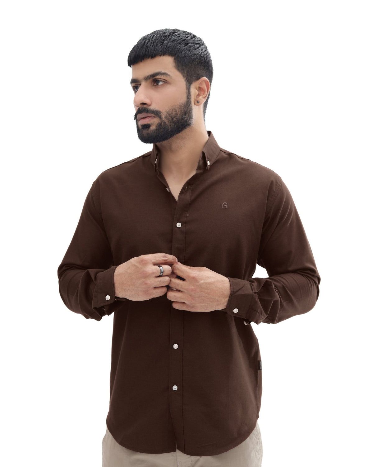 Chocolate Brown Casual Shirtcasual shirtGarderobe Clothing