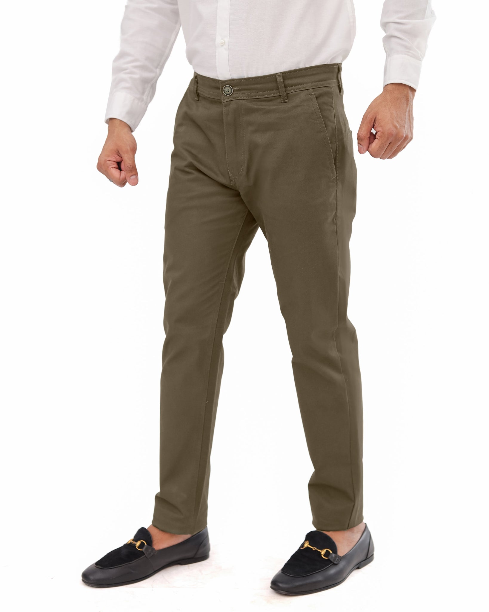 Clay Brown Cotton pant - Smart FitPantsGarderobe Clothing