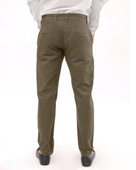 Clay Brown Cotton pant - Smart FitPantsGarderobe Clothing