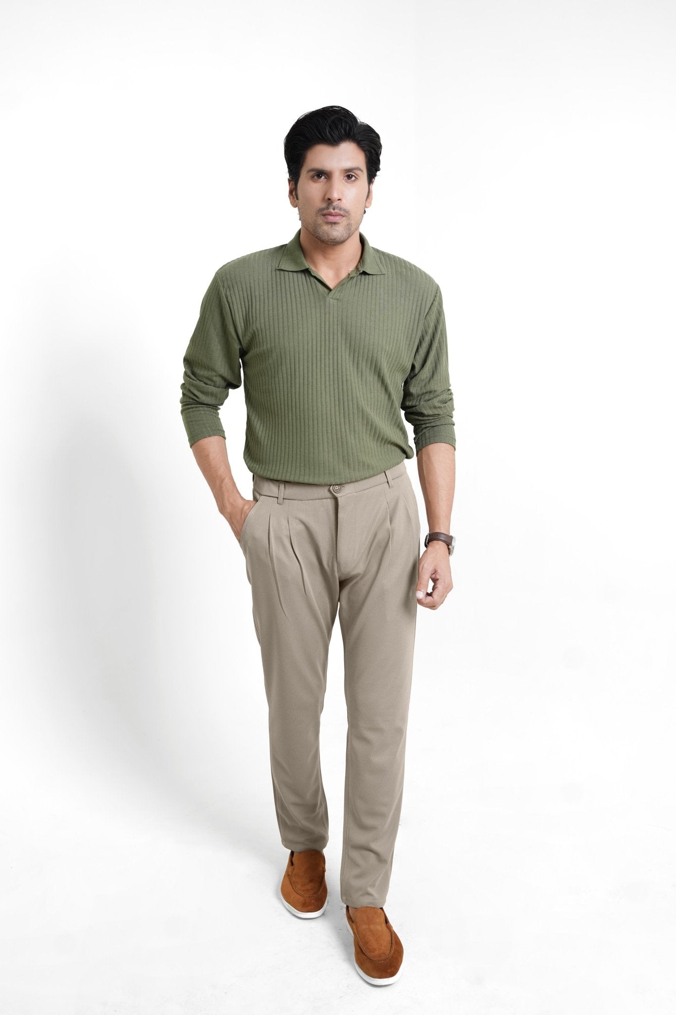 Clay Light Plated Pant - Regular FitPantGarderobe Clothing