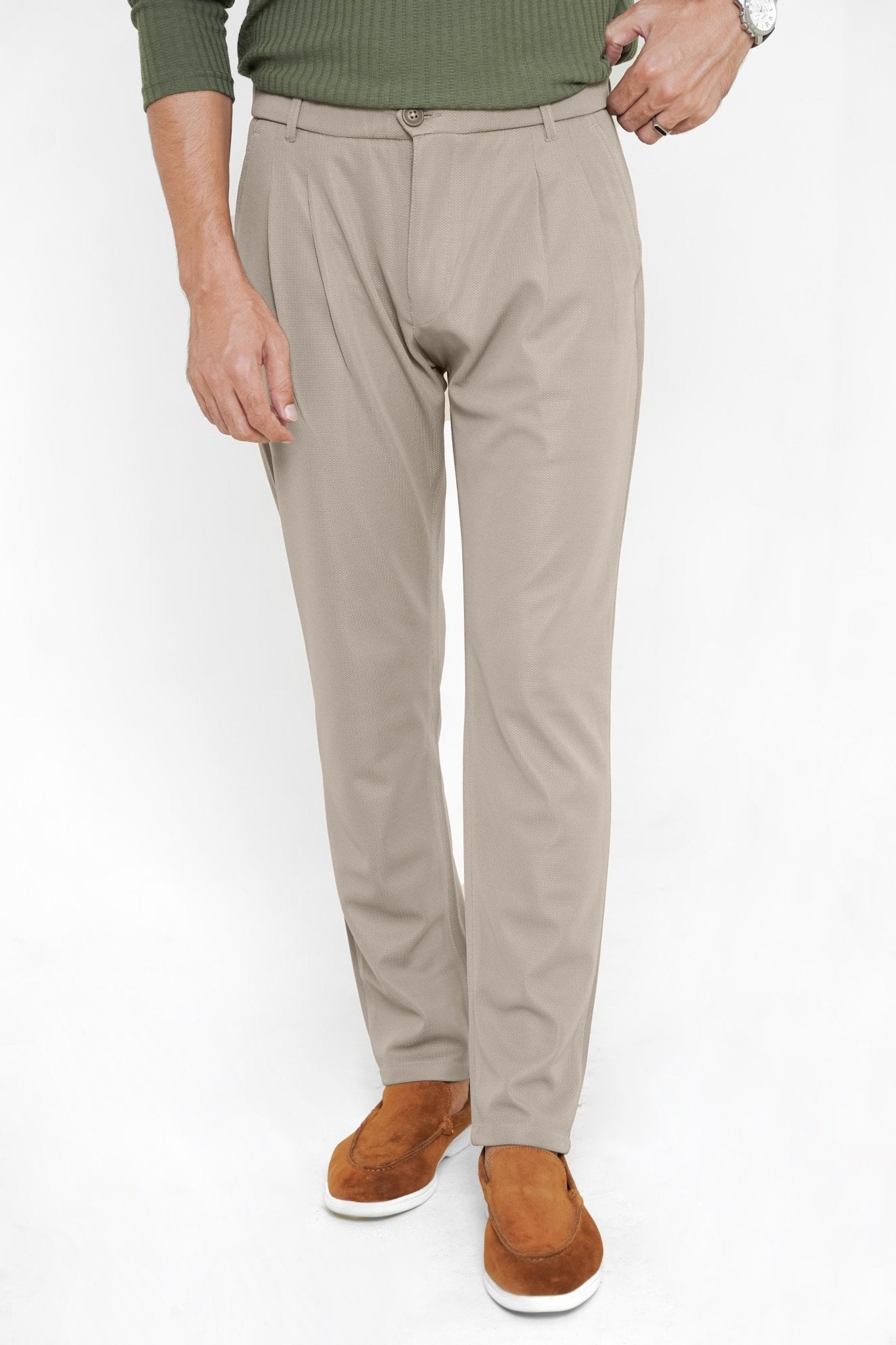 Clay Light Plated Pant - Regular FitPantGarderobe Clothing