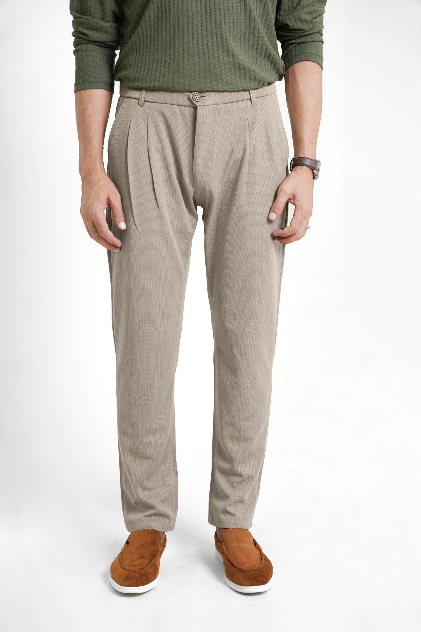 Clay Light Plated Pant - Regular FitPantGarderobe Clothing