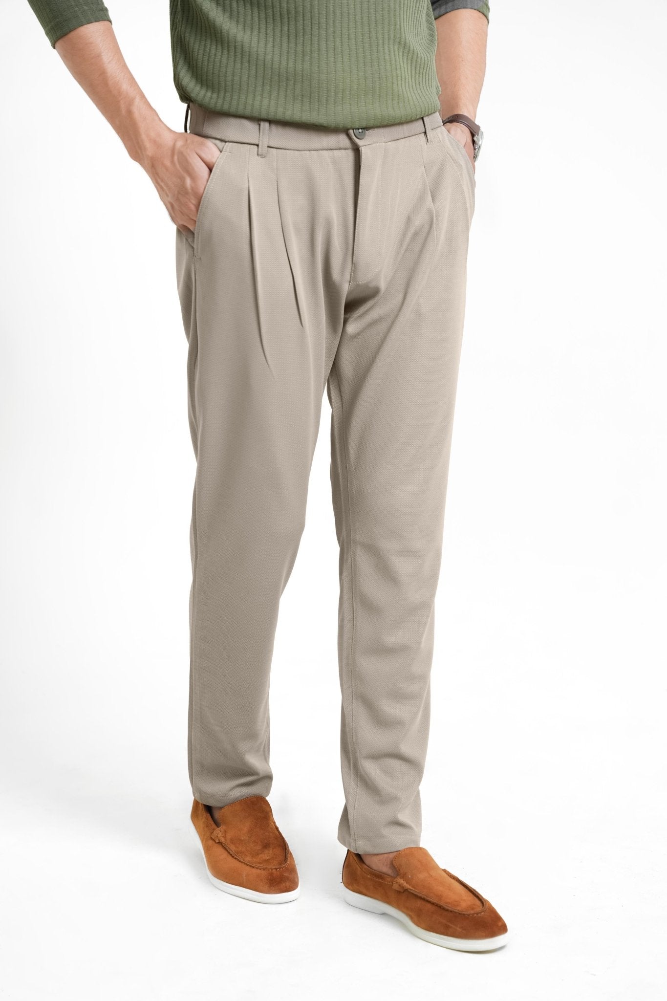 Clay Light Plated Pant - Regular FitPantGarderobe Clothing
