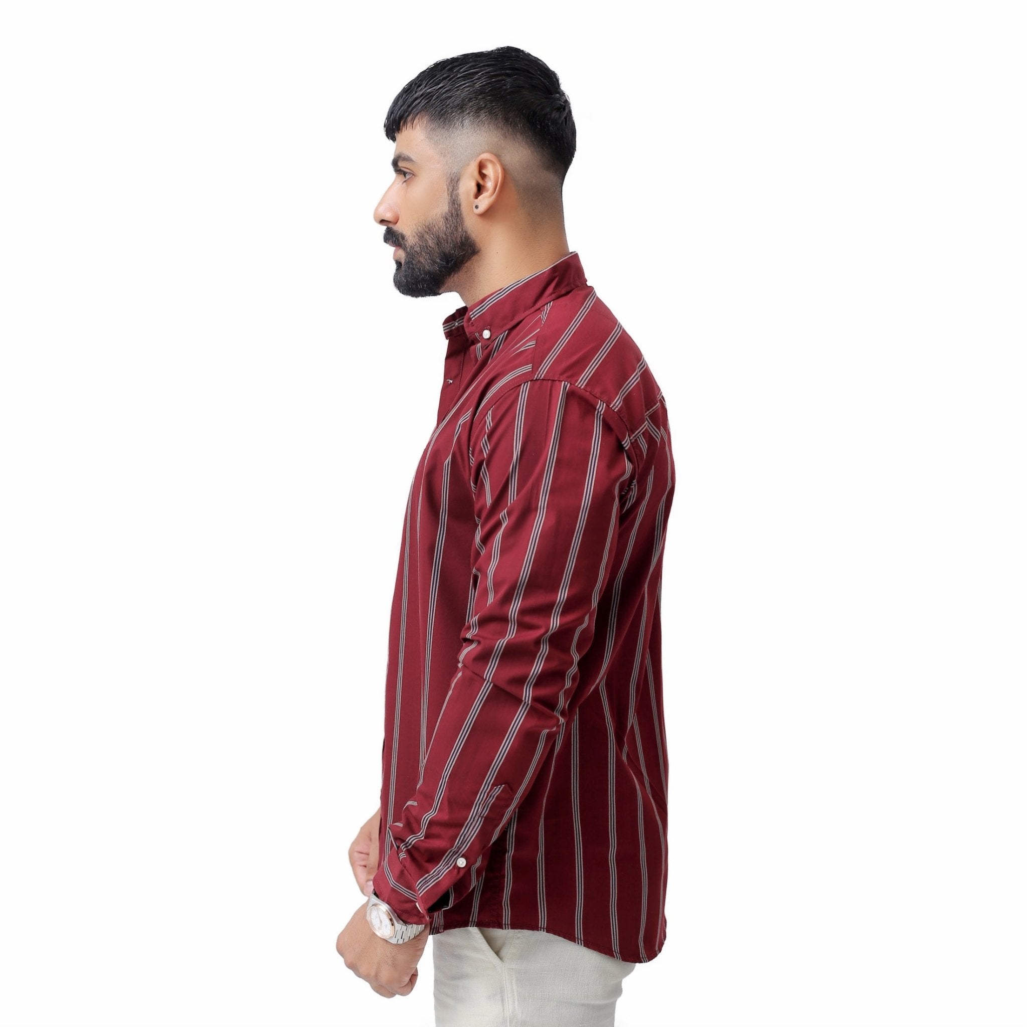 Cranberry Lined Classic Casual Shirtcasual shirtGarderobe Clothing