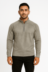 Creamy Beige MockNeck - SweatShirtGarderobe Clothing