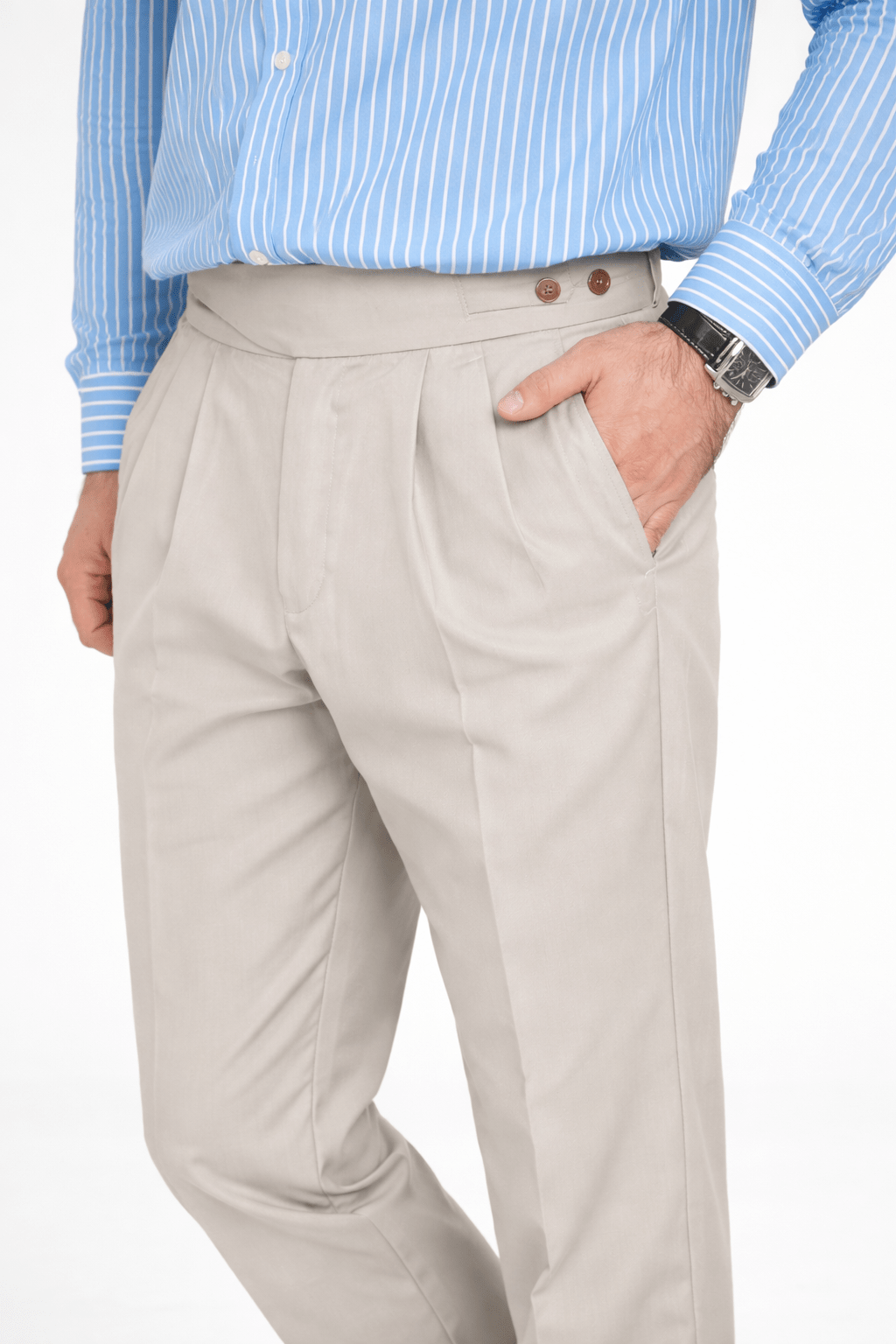 Creamy Gurkha Pant - Regular FitPantGarderobe Clothing