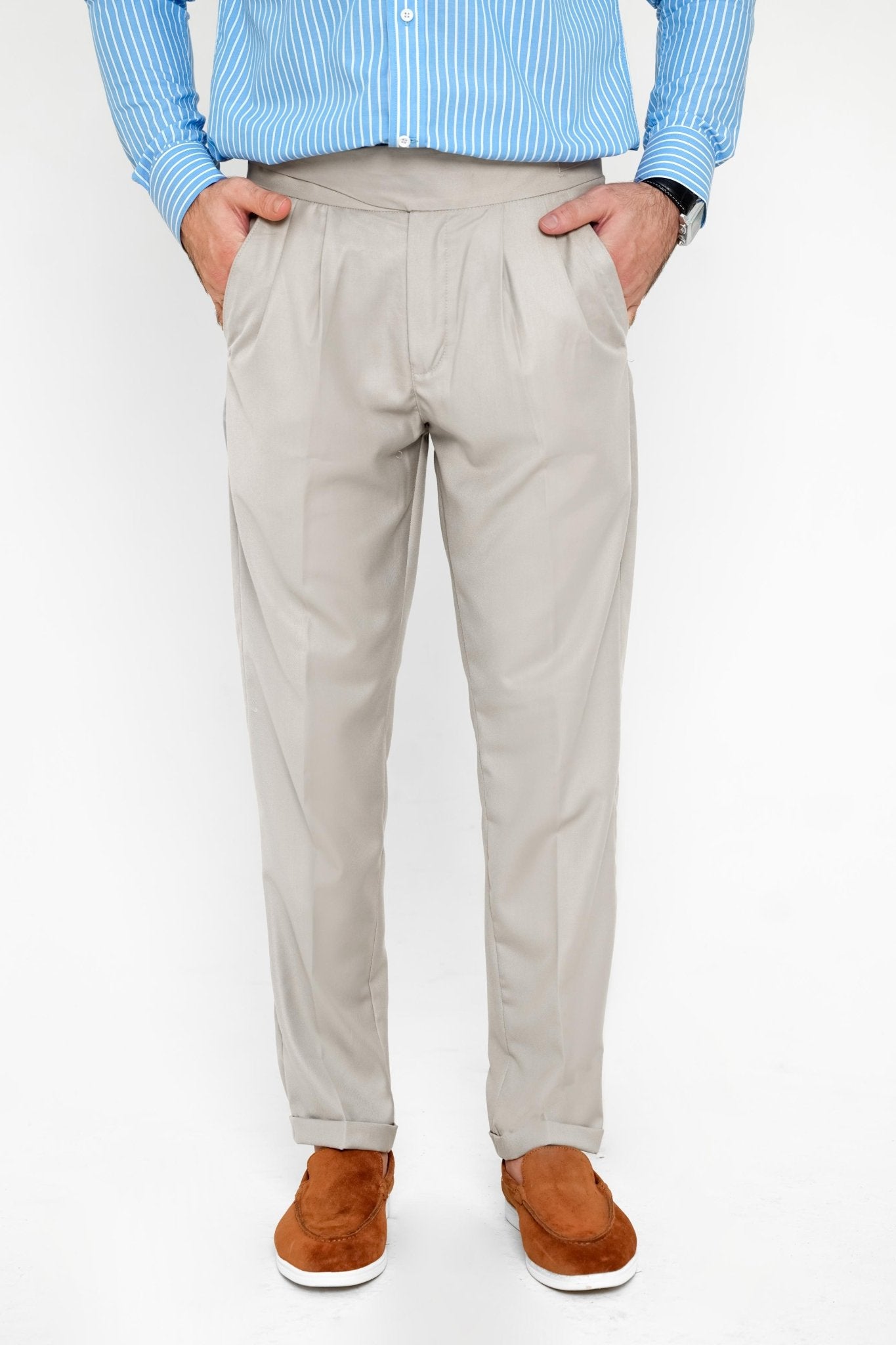 Creamy Gurkha Pant - Regular FitPantGarderobe Clothing