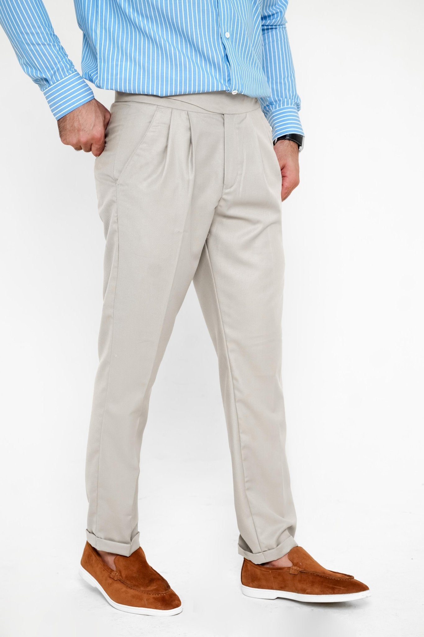 Creamy Gurkha Pant - Regular FitPantGarderobe Clothing