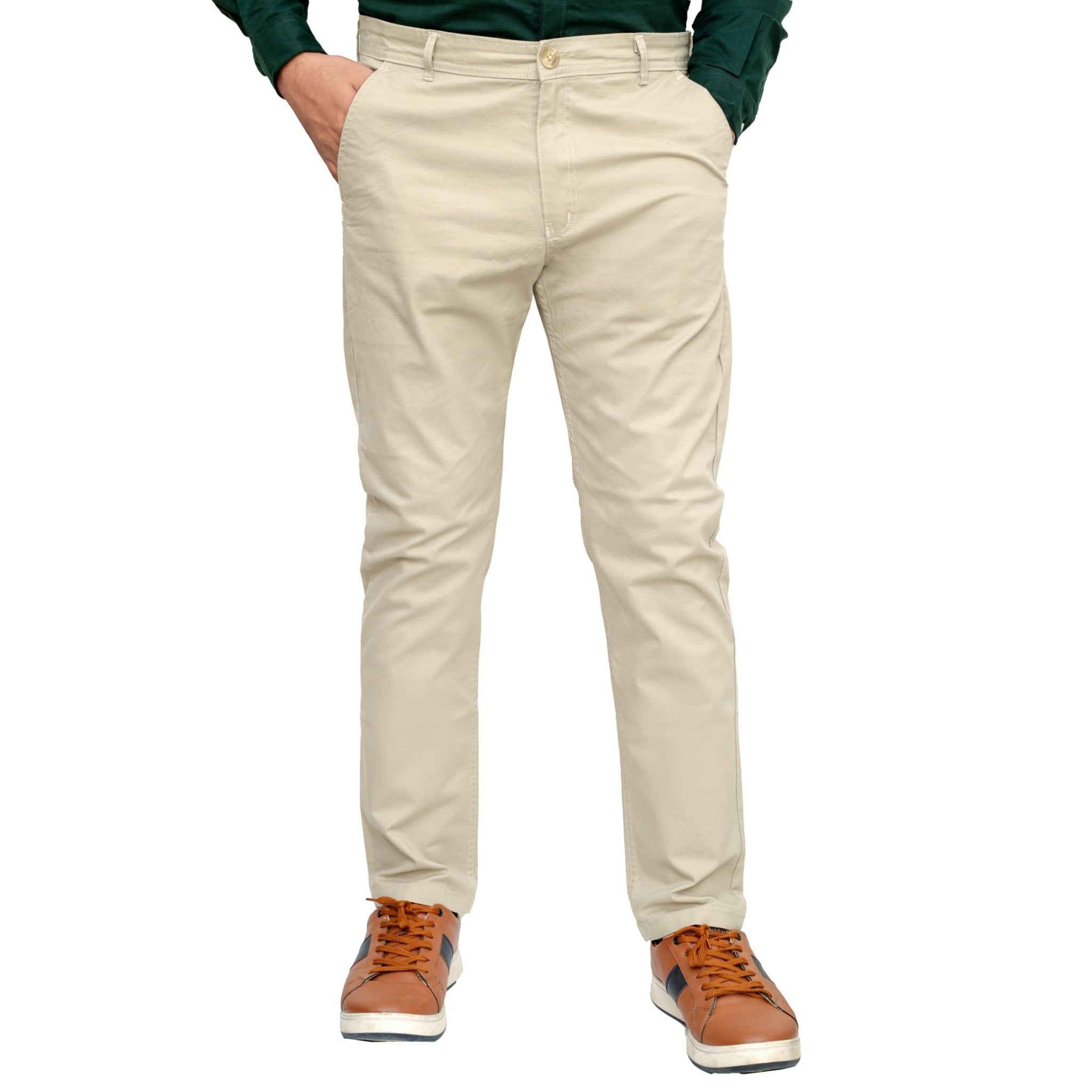 Creamy Straight Cotton Pant