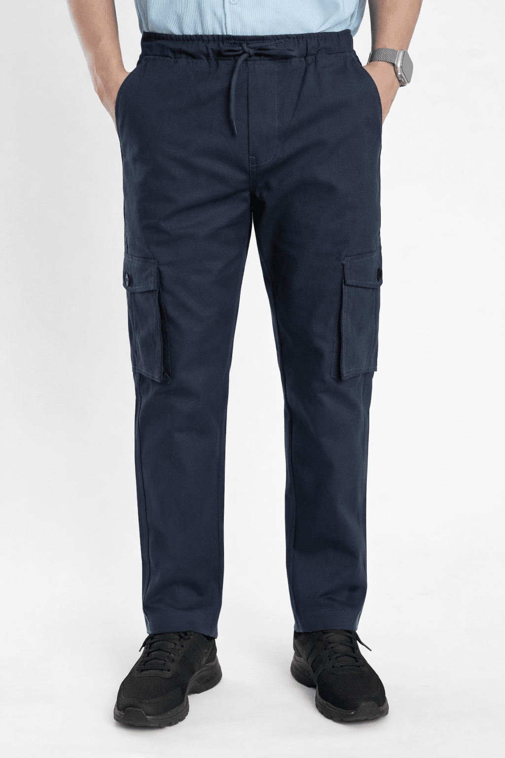Dark Navy Cargo Trouser - Relaxed Fitcargo pantsGarderobe Clothing