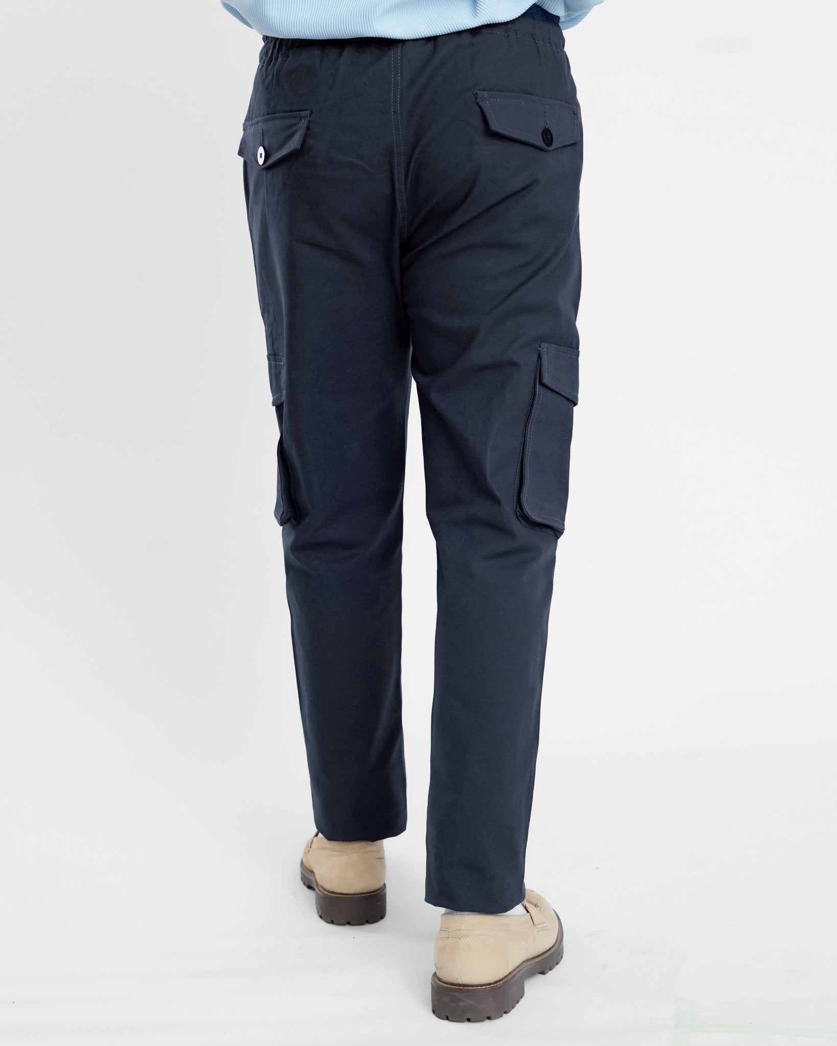 Dark Navy Cargo Trouser - Relaxed Fitcargo pantsGarderobe Clothing