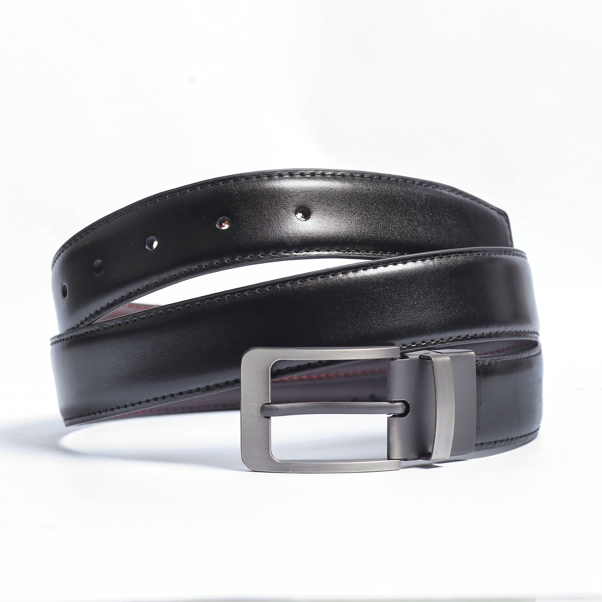 Eclipse Reversible Elegance Leather Beltleather beltGarderobe Clothing