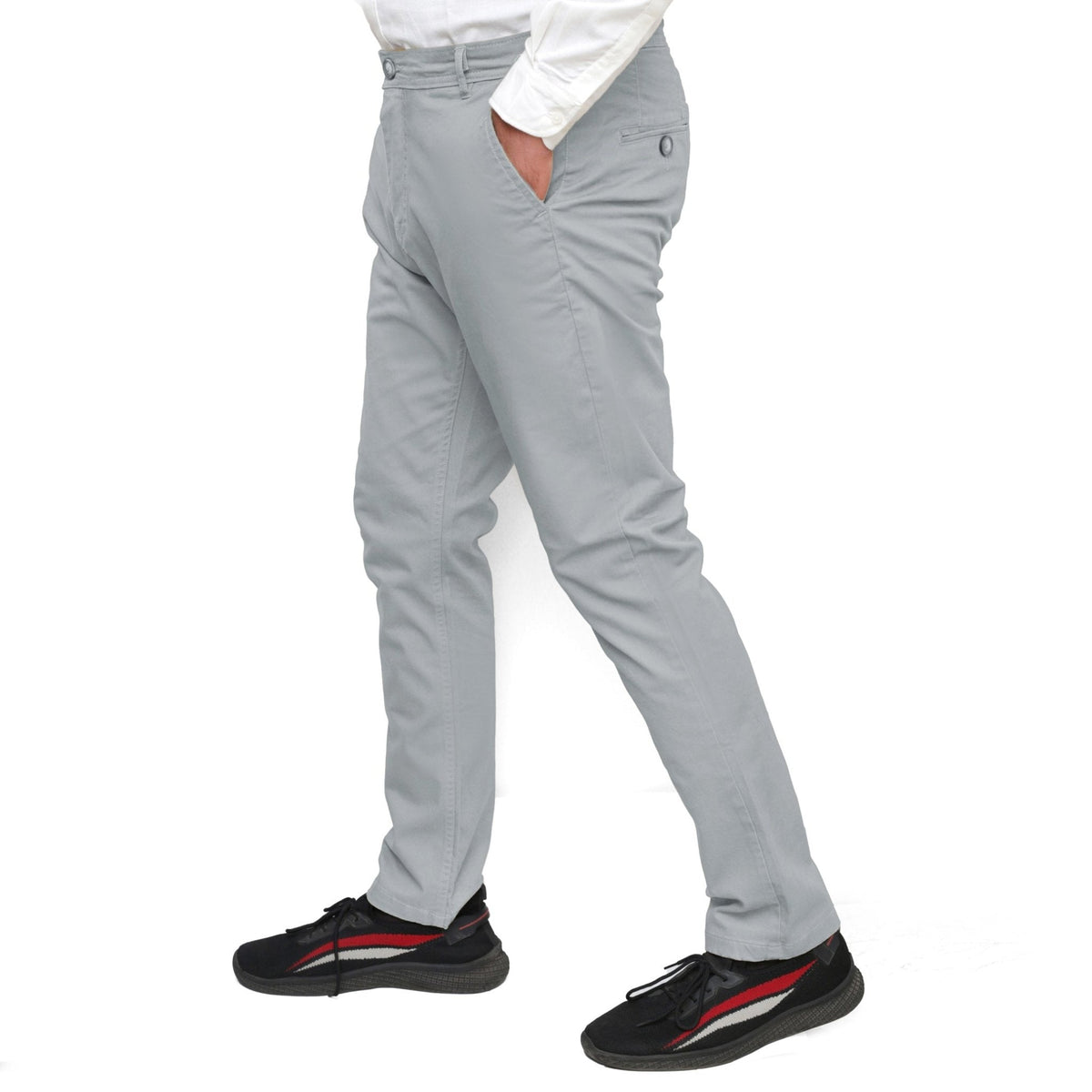 Graphite Cotton Pant - Straight FitPantGarderobe Clothing