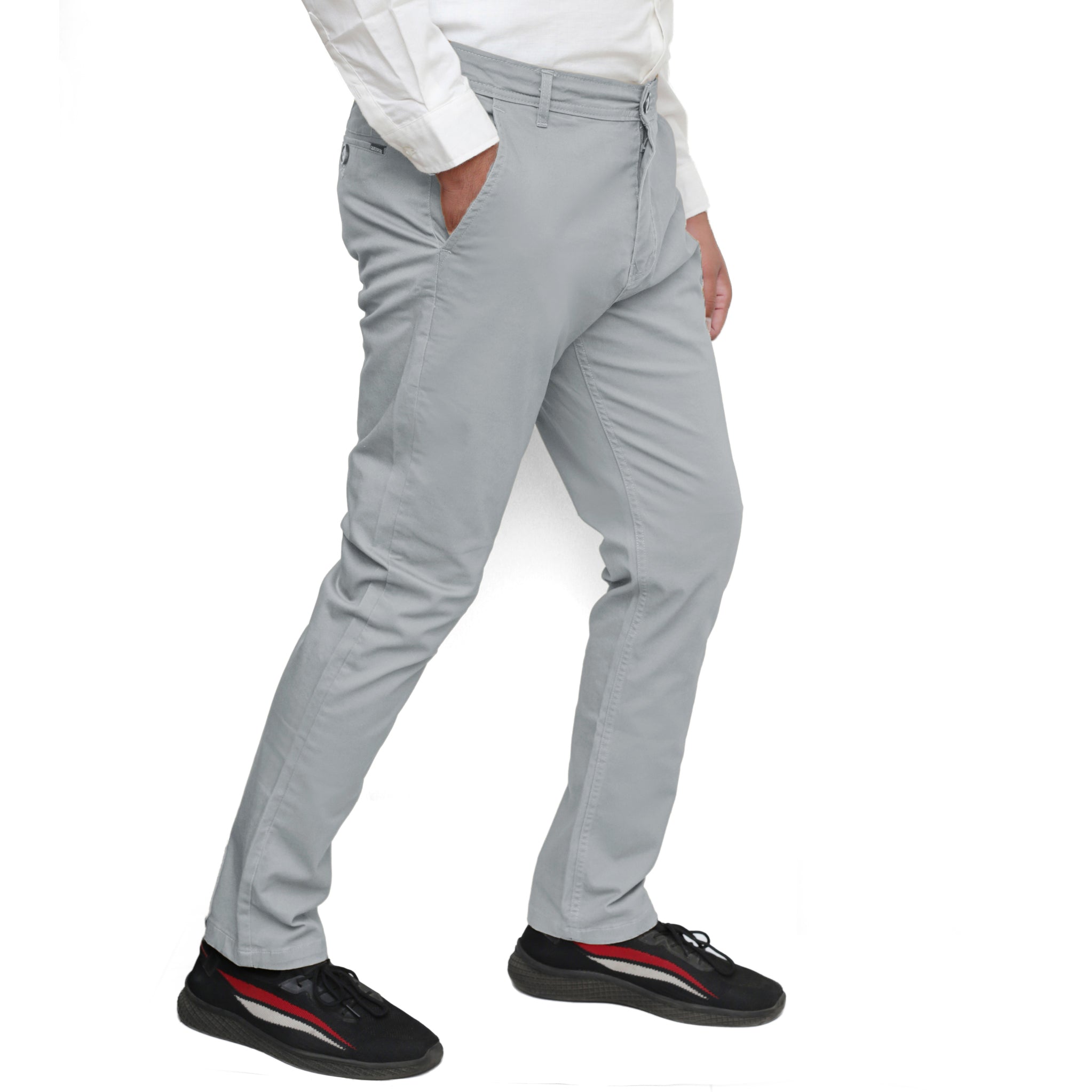 Graphite Straight Cotton PantPantGarderobe Clothing