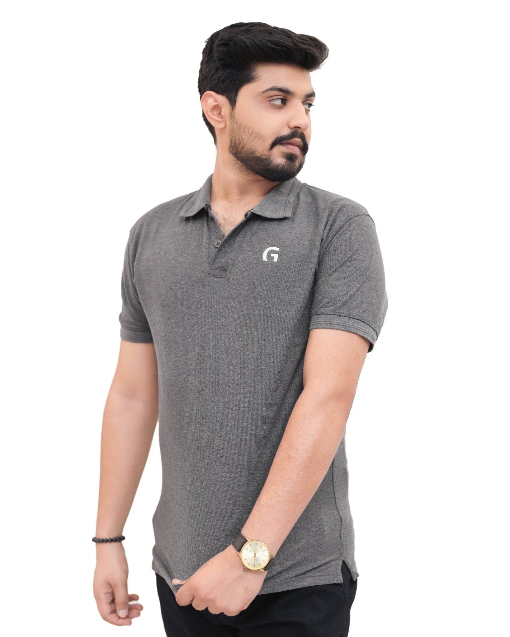 Gray Polo ShirtGarderobe Clothing