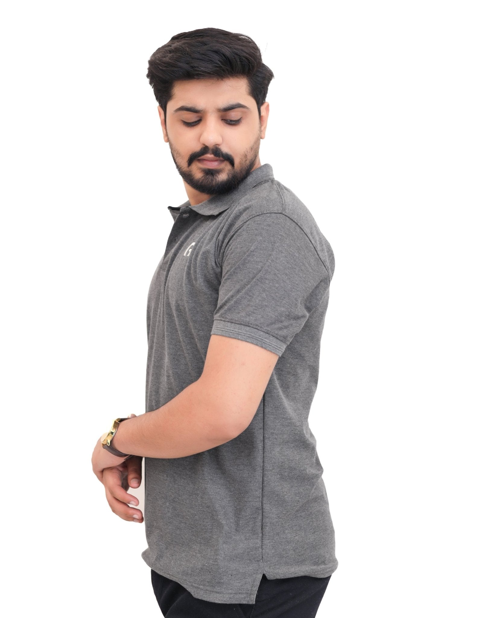 Gray Polo ShirtGarderobe Clothing