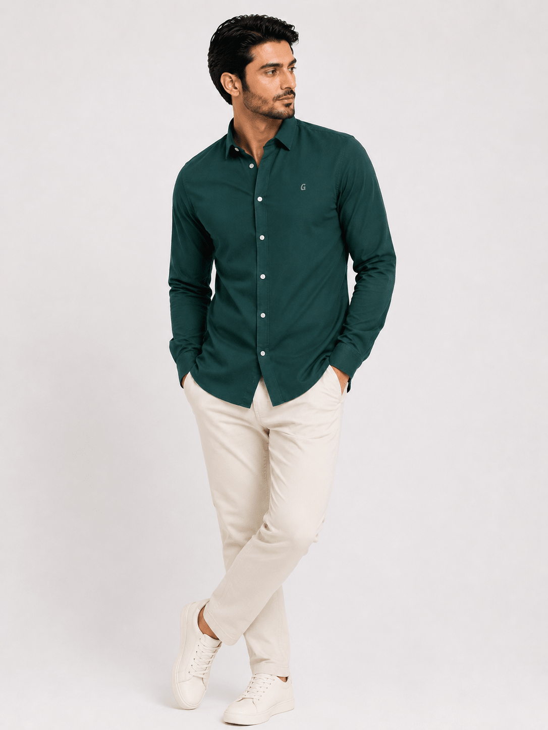 Green Casual Shirtcasual shirtGarderobe Clothing