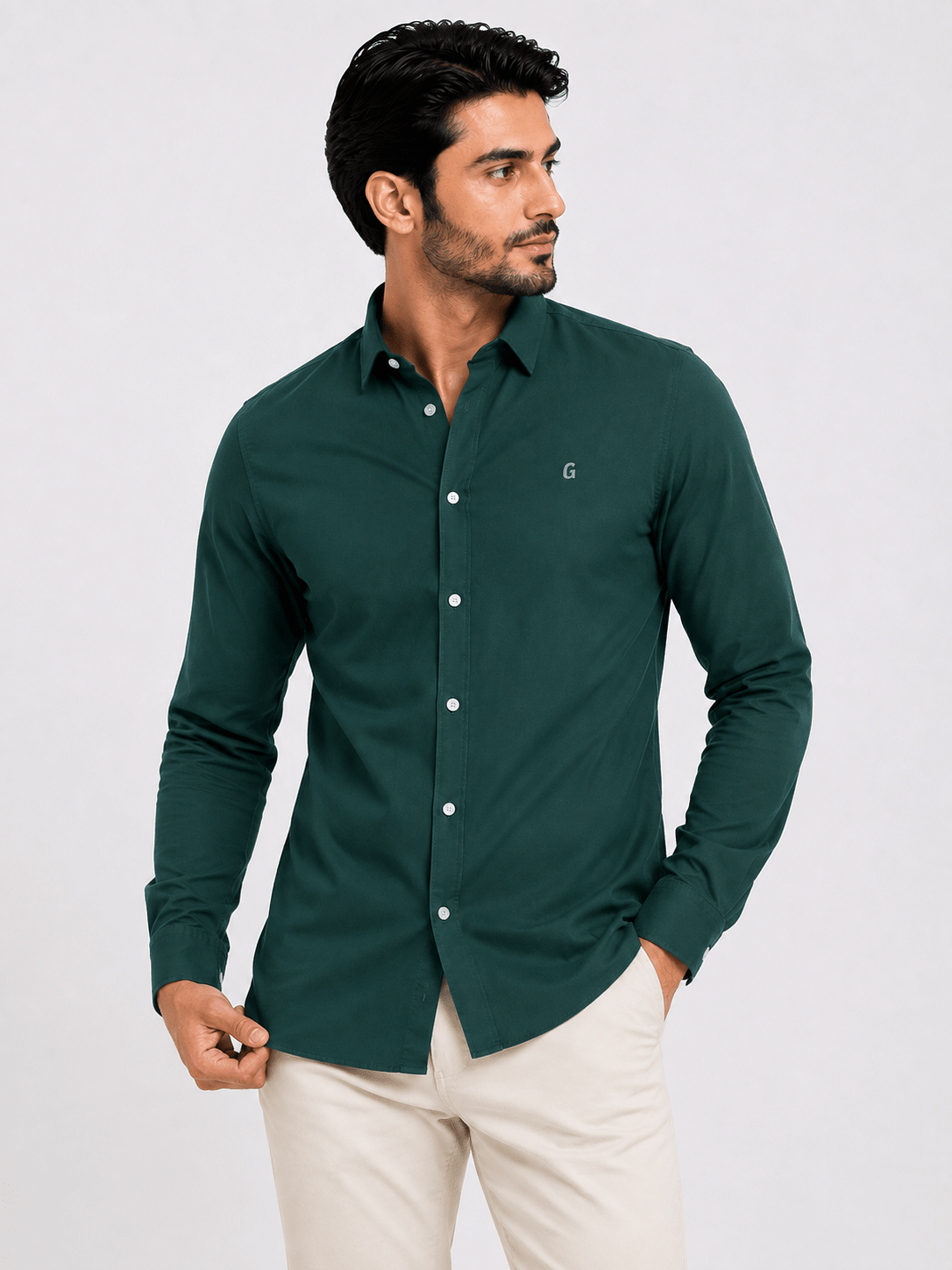 Green Casual Shirtcasual shirtGarderobe Clothing