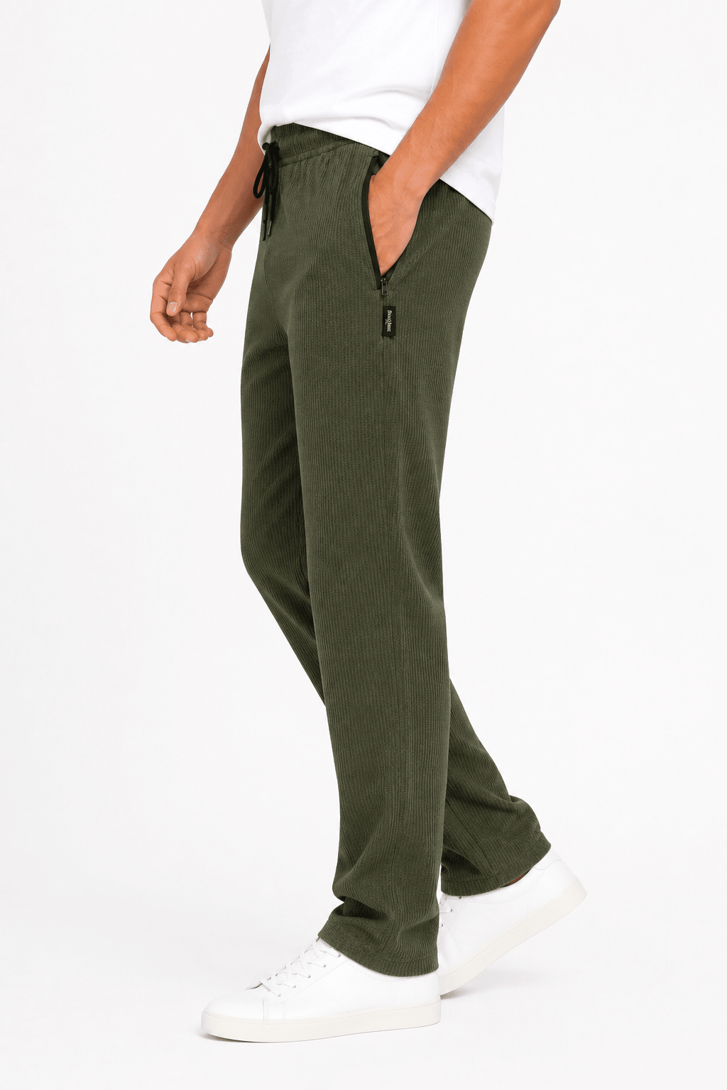 Green Knitted Trouser - Regular - fitPleated TrousersGarderobe Clothing