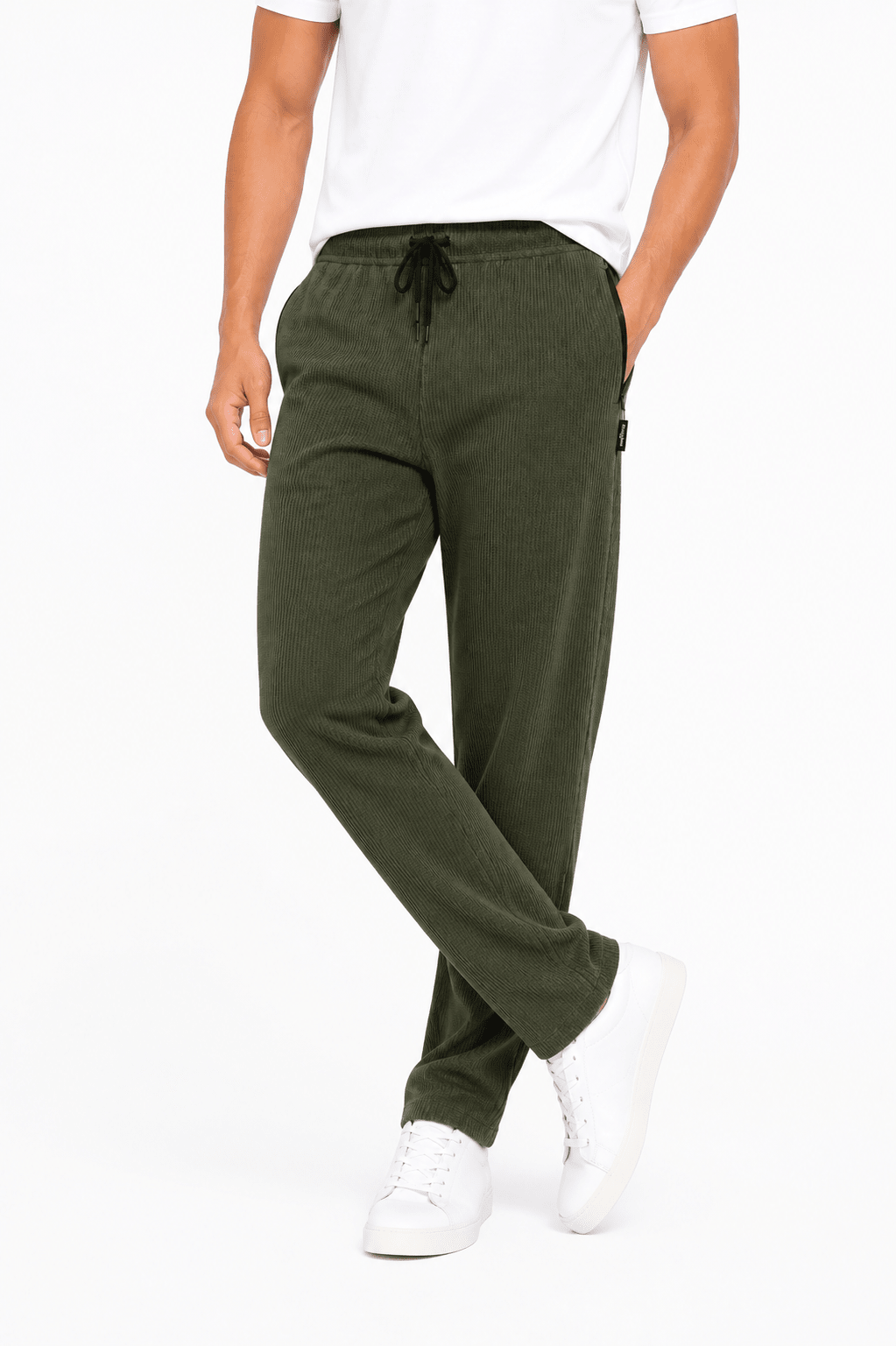 Green Knitted Trouser - Regular - fitPleated TrousersGarderobe Clothing