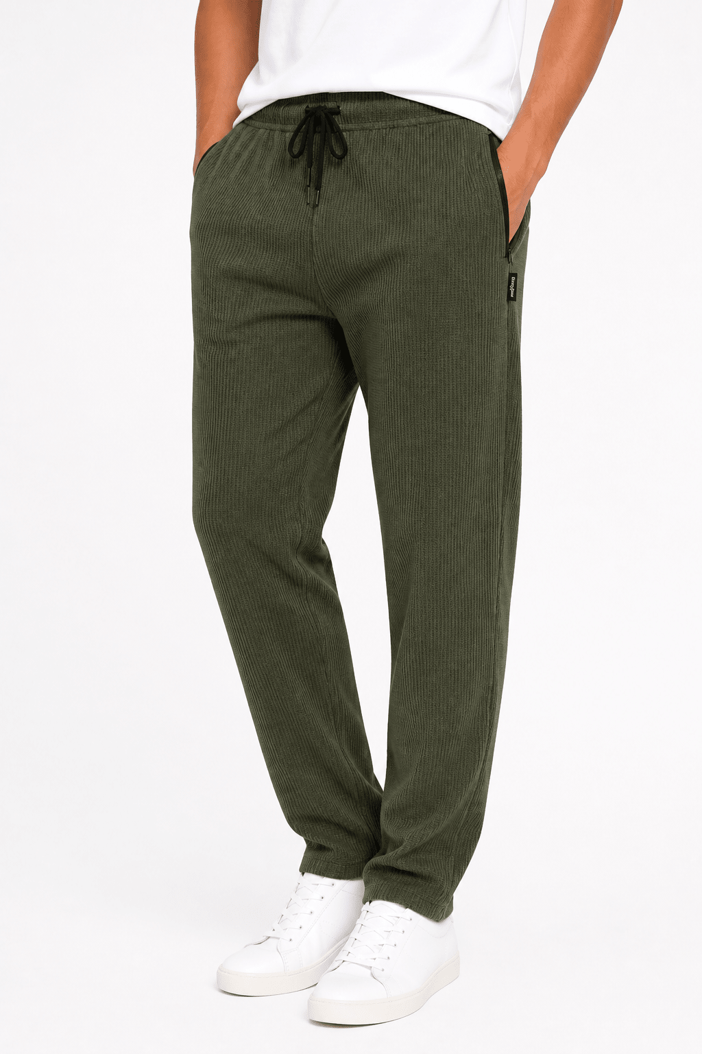 Green Knitted Trouser - Regular - fitPleated TrousersGarderobe Clothing