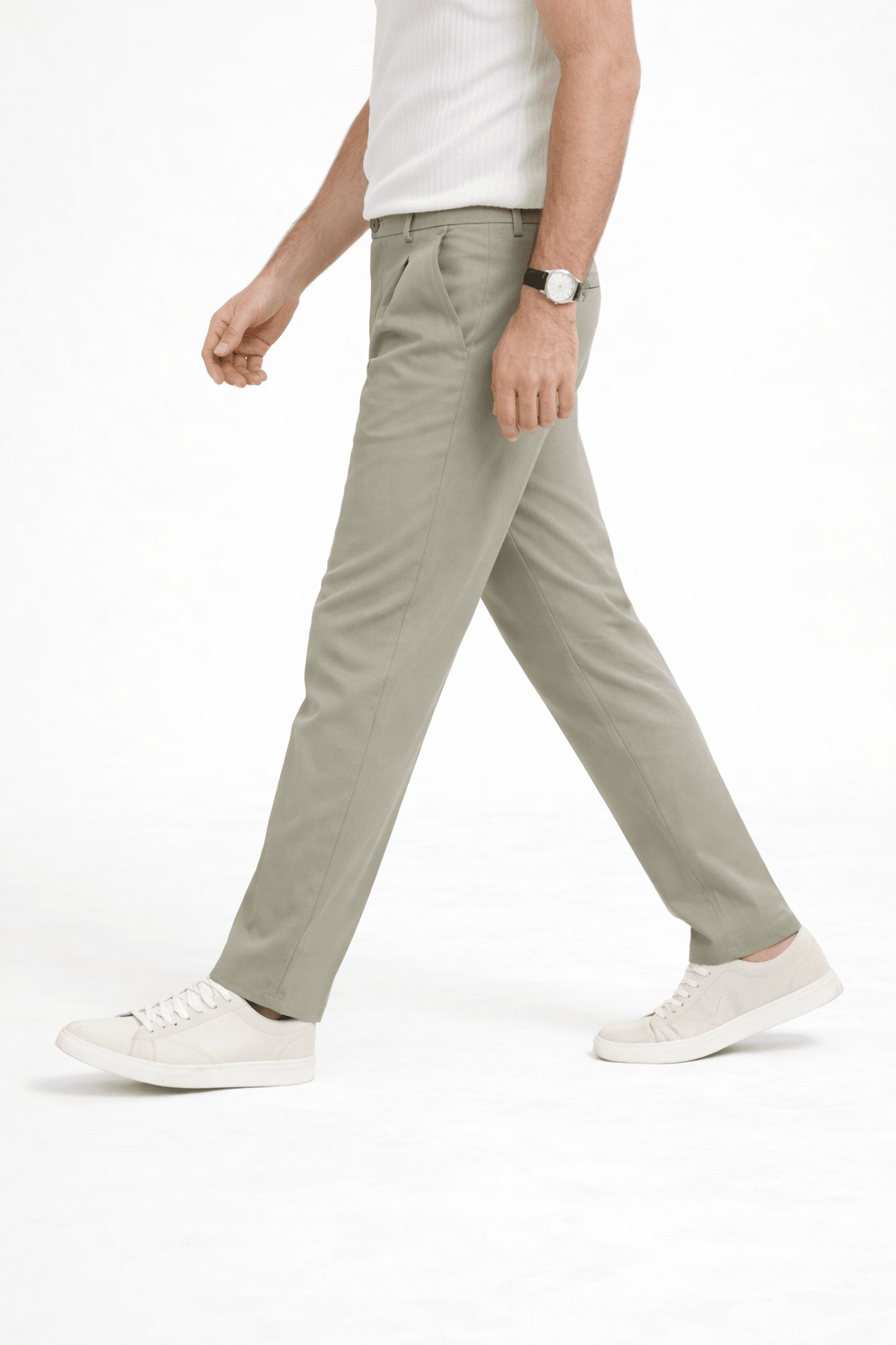 Green Light Pleated Pant - Regular FitPantGarderobe Clothing