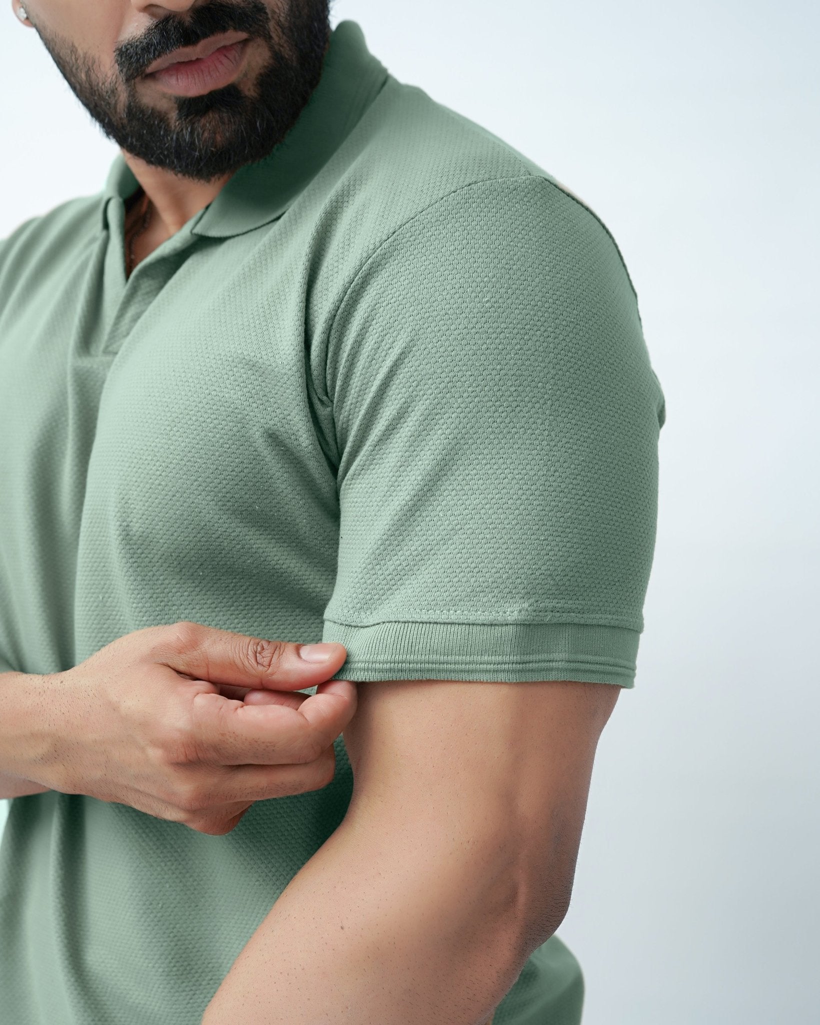 GREEN POLO - Popcorn Polo ShirtGarderobe Clothing